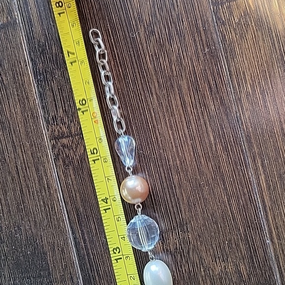 Cream and gold bead necklace - Picture 3 of 3